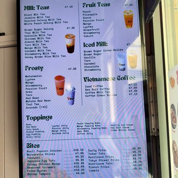 QTea - Menu June 2026 - Bubble Tea Near Me - Dublin, California