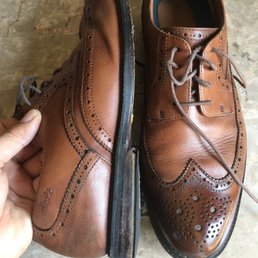 Shoes before the fixing Shoes before the fixing