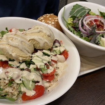 Panera Bread - Completely customized bowl with two scoops of hummus and a side salad. - Sandwiches Near Me - Richmond, Kentucky Panera Bread - Completely customized bowl with two scoops of hummus and a side salad. - Sandwiches Near Me - Richmond, Kentucky