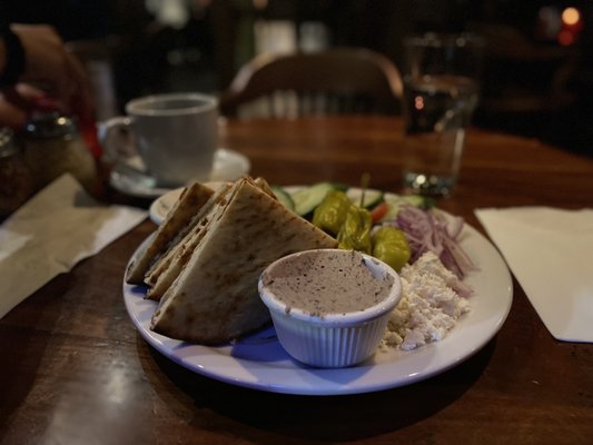 Photo of Jupiter - Berkeley, CA, US. Hummus platter appetizer