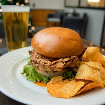 Corso Restaurant - a burger and chips on a plate - Pizza Near Me - Rochester, New York