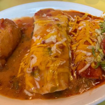 Mucho Bueno Mexican Restaurant - #6 Chicharron burrito, enchilada & Chile relleno - Mexican Near Me - Thornton, Colorado