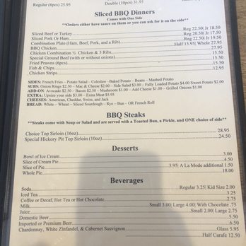 Barney's Hickory Pit - Menu - Barbeque Near Me - Concord, California