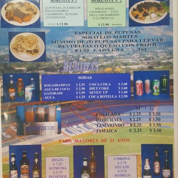 Pupuseria Comalapa - The menu... - Salvadoran Near Me - Bell Gardens, California Pupuseria Comalapa - The menu... - Salvadoran Near Me - Bell Gardens, California