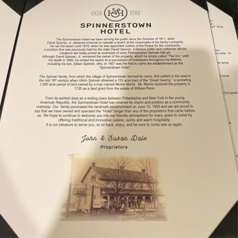 Spinnerstown Hotel - the history.... - New American Near Me - Spinnerstown, Pennsylvania Spinnerstown Hotel - the history.... - New American Near Me - Spinnerstown, Pennsylvania