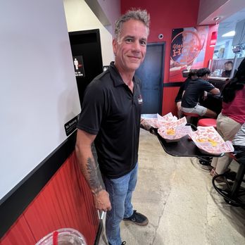 Urban Bird Hot Chicken - Eric working hard and taking care of customers - Chicken Shop Near Me - San Antonio, Texas Urban Bird Hot Chicken - Eric working hard and taking care of customers - Chicken Shop Near Me - San Antonio, Texas