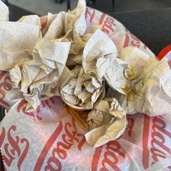 Freddy's Frozen Custard & Steakburgers - A demolished hot dog