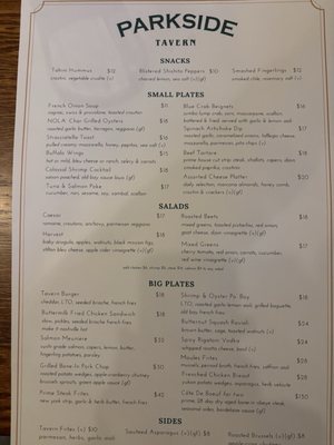 Menu photo 6 Parkside Tavern Morristown, NJ Menu photo 6 Parkside Tavern Morristown, NJ