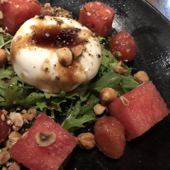 Bar Acuda - Burrata and watermelon salad - Tapas Bars Near Me - Hanalei, Hawaii Bar Acuda - Burrata and watermelon salad - Tapas Bars Near Me - Hanalei, Hawaii