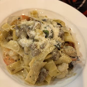 Marzano Ristorante - "Surf N Turf" Paperdelli with Steak and Shrimp. - Italian Near Me - Jenkintown, Pennsylvania