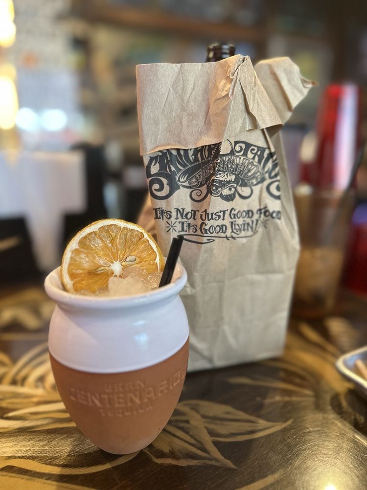 Food from Sancho’s Tacos