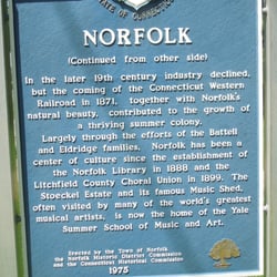 Norfolk Historical Marker Norfolk Village Green Norfolk Connecticut