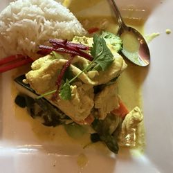 Karma's Cafe - Green curry with chicken