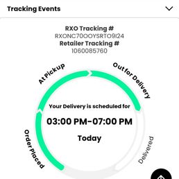 When going to check tracking information it was like this all day I never recieved a call or a text from these people poor customer service