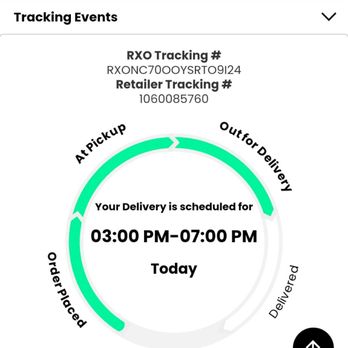 Rxo - When going to check tracking information it was like this all day I never recieved a call or a text from these people poor customer service - Shipping Centers Near Me - Pittston, Pennsylvania