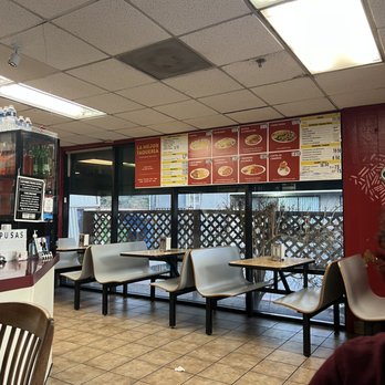 La Mejor Taqueria - Interior dining area with menu in English - Mexican Near Me - San Jose, California La Mejor Taqueria - Interior dining area with menu in English - Mexican Near Me - San Jose, California
