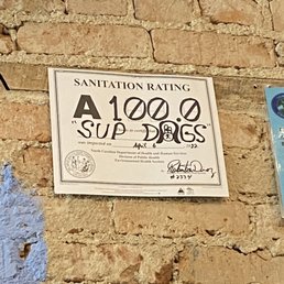 Sanitation rating!