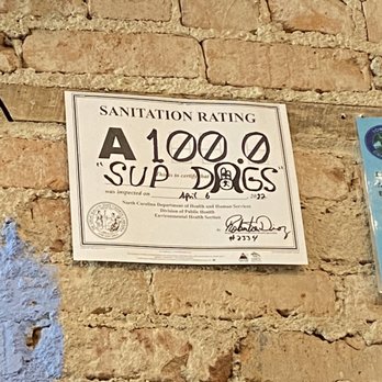 Sup Dogs - Sanitation rating! - New American Near Me - Chapel Hill, North Carolina