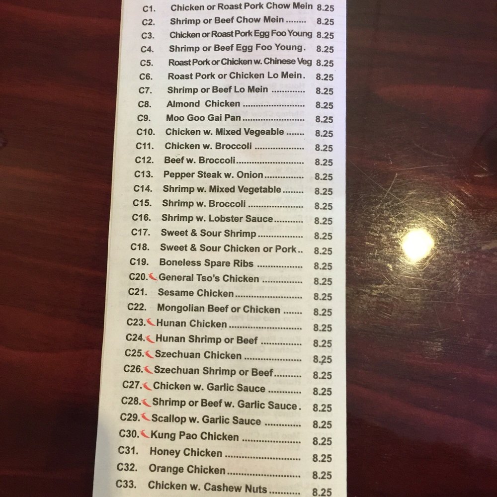 China Kitchen - Dinner combo menu - Chinese Near Me - Pinson, Alabama