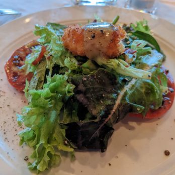 Marisol - a light salad with a fried oyster on top. yummy. - New American Near Me - Greensboro, North Carolina