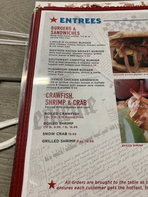 Menu photo 4 Circle M Crawfish Big Sandy, TX