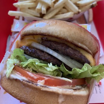 In-N-Out Burger - Double Cheeseburger Combo - Burgers Near Me - West Valley City, Utah