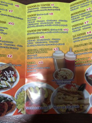 Menu photo 6 Tacos Tec Houston, TX