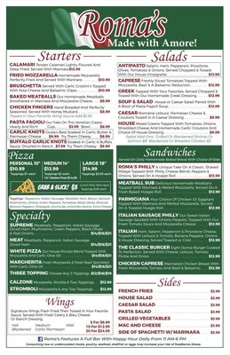 Menu photo 5 Roma's Italian Restaurant Ocala, FL Menu photo 5 Roma's Italian Restaurant Ocala, FL