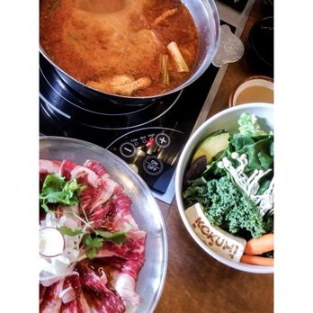 KOKUMI - Wagu Toro w/ Kimchi broth - Hot Pot Near Me - Arcadia, California KOKUMI - Wagu Toro w/ Kimchi broth - Hot Pot Near Me - Arcadia, California