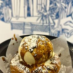 Joey Boba - P.F.D. (Pretty Frickin Delicious) (Pan Fried Donut) with Vanilla ice cream and pan toffee