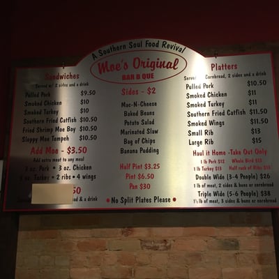 Menu photo 3 Moe's Original Bar B Que Hendersonville, NC
