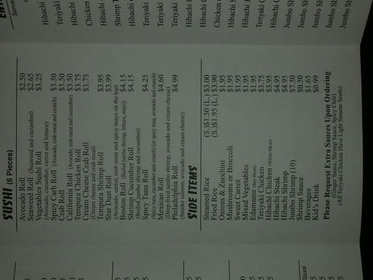 Menu photo 5 Hibachi Express Rock Hill, SC Menu photo 5 Hibachi Express Rock Hill, SC