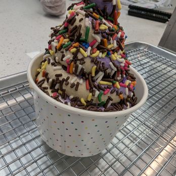 Softspot - shaken espresso & ube swirl - Desserts Near Me - Chantilly, Virginia