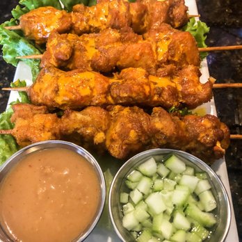 Basil Thai - 2. Four Chicken Satay - Thai Near Me - Austin, Texas Basil Thai - 2. Four Chicken Satay - Thai Near Me - Austin, Texas
