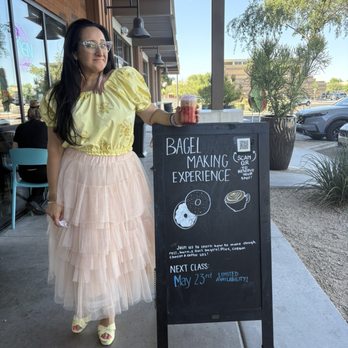 Sidewalk Coffee and Bagel - Catch Azadeh, Sidewalk's owner, serving up bagels & coffee or teaching bagel-making classes. - Coffee & Tea Near Me - Queen Creek, Arizona Sidewalk Coffee and Bagel - Catch Azadeh, Sidewalk's owner, serving up bagels & coffee or teaching bagel-making classes. - Coffee & Tea Near Me - Queen Creek, Arizona