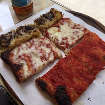 Pizzeria Serenella - First time trying Italian pizza!! Got truffle+potato, margarita, and marinara. - Pizza Near Me - Rome, RM