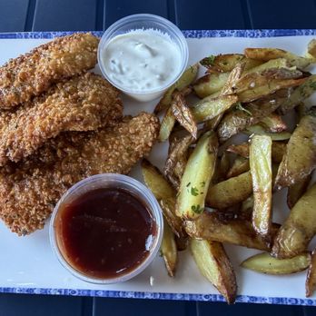 Ana Blu - Cajun honey tenders with bbq & blue cheese - Pizza Near Me - Williamsville, New York Ana Blu - Cajun honey tenders with bbq & blue cheese - Pizza Near Me - Williamsville, New York