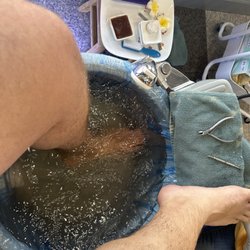 Chocolate pedicure with Lena!