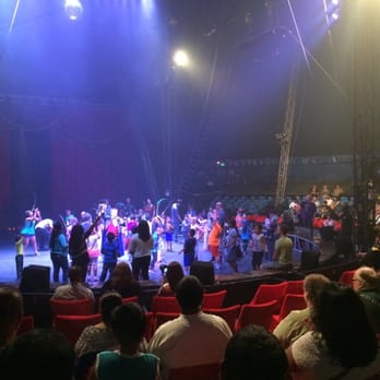 Circus Vargas - Kids are playing on stage before the show. - Performing Arts Near Me - Newark, California