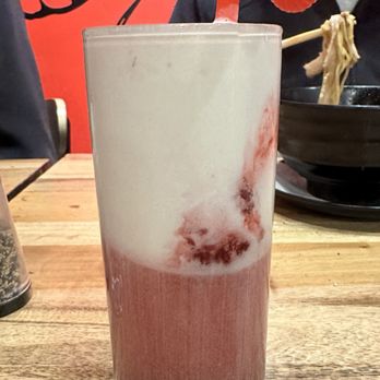 Fukuryu Ramen - Sake soft serve float - Ramen Near Me - Dublin, Ohio