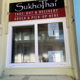 Exterior outside entrance of Sukho Thai - Take out window - New Orleans, Louisiana Exterior outside entrance of Sukho Thai - Take out window - New Orleans, Louisiana