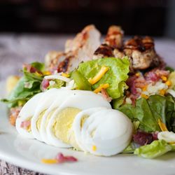 Lazlo's Brewery and Grill - Cobb Salad -- Topped with hickory-grilled chicken. Choose a house-made dressing.