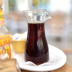 Skillets - Sarasota - Oaks Plaza - A carafe of maple syrup