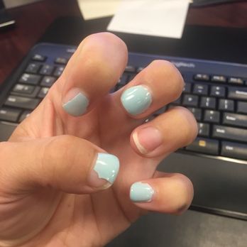 K Nails & Spa - Shellac manicure after not even a full week. - Nail Salons Near Me - Tampa, Florida