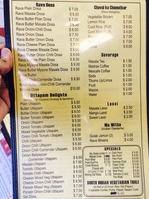 Menu photo 8 Dosa and Biryani House Saddle Brook, NJ