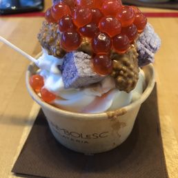 Yogurt with toppings