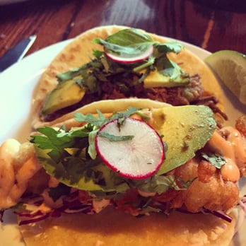 El Camino - The braised beef taco in the back and crispy fish taco in the front. Both were made without jalapeños as per my request. - Mexican Near Me - Ottawa, Ontario El Camino - The braised beef taco in the back and crispy fish taco in the front. Both were made without jalapeños as per my request. - Mexican Near Me - Ottawa, Ontario