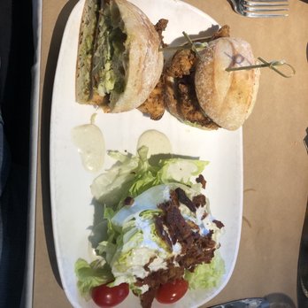 Tarpy's Roadhouse - Southern fried chicken sandwich with wedge salad - New American Near Me - Monterey, California Tarpy's Roadhouse - Southern fried chicken sandwich with wedge salad - New American Near Me - Monterey, California