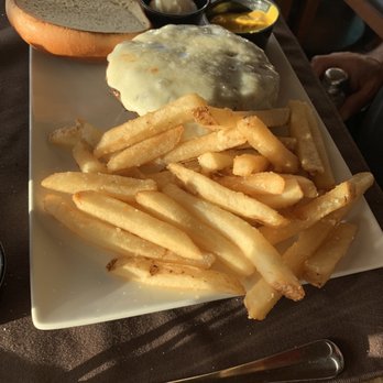 Water's Edge - Parmesan fries - hot and crispy with burger - American Near Me - Oregon, Ohio