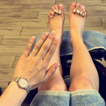 Nail Spa - French gel on my fingers and Mod about you polish on my toes! - Nail Salons Near Me - Agoura Hills, California
